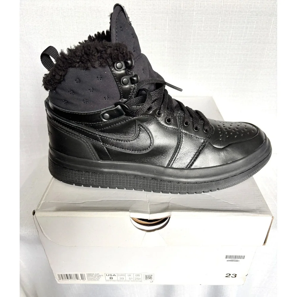 Nike Air Jordan 1 Acclimatize Black Winter Boots DC7723-001 Womens 8